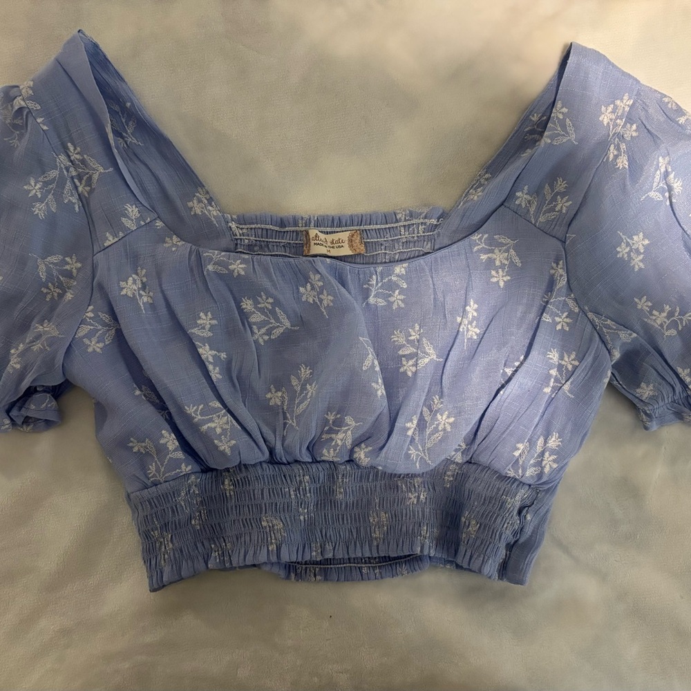 Altar'd State Light Blue Top